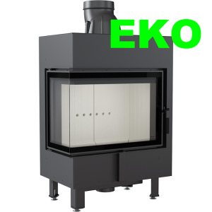 Wkład kominkowy powietrzny stalowy LUCY 12 lewy BS 12kW