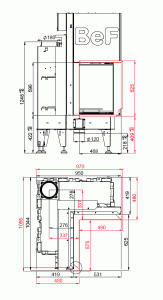 WKŁAD KOMINKOWY BEF FLAT V 4 L