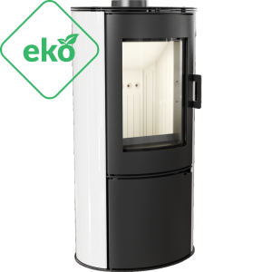 Piec wolnostojący KOZA AB S/DR kafel biały 8kW