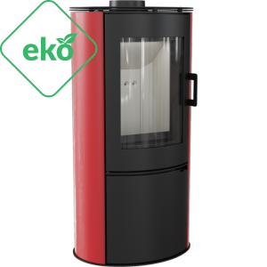 Piec wolnostojący KOZA AB S/DR kafel czerwony 8kW