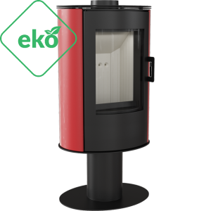 Piec wolnostojący KOZA AB S/N kafel czerwony 8kW