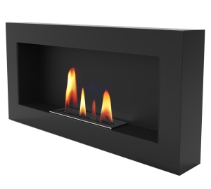 Biokominek UNIFLAM 90x40cm BOX czarny