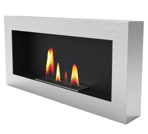 Biokominek UNIFLAM 90x40cm BOX inox 