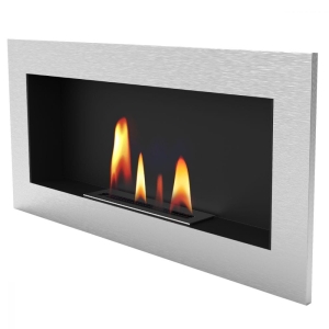 Biokominek UNIFLAM 90x40cm inox