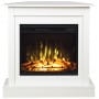 Kominek elektryczny Vigo Biały Narożny