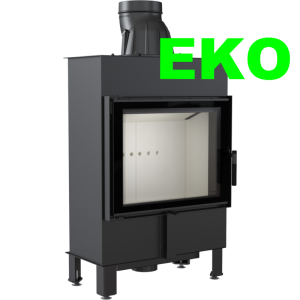 Wkład kominkowy powietrzny stalowy LUCY 12 SLIM 8KW