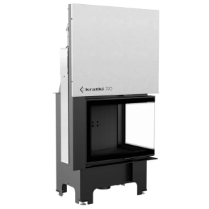 Wkład kominkowy powietrzny VN 810/410 prawy BS gilotyna 14kW Black 