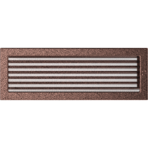 Kratka miedziana z żaluzją 17x49