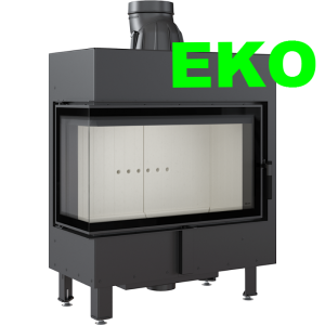 Wkład kominkowy powietrzny stalowy LUCY 14 lewy BS 14kW