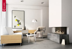 Obudowa kominkowa FIRE-TRZYSZYBOWY 2001 kominek z montażem