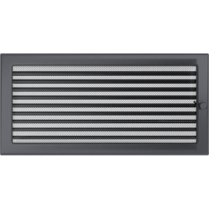 Kratka grafitowa z żaluzją 22x45