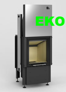 Wkład kominkowy powietrzny Smart 1VTh - drzwiczki bezramowe 7,5kW