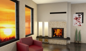 Obudowa kominkowa FIRE-SMART 020 kominek z montażem