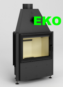 Wkład kominkowy powietrzny Prisma 1VT - drzwiczki bezramowe 10kW