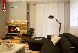 Obudowa kominkowa FIRE-PROSTA SZYBA 004 kominek z montażem