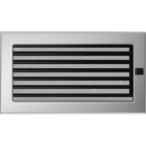 Kratka niklowana z żaluzją 17x30