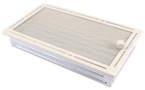 Kratka kominkowa TREND 16x32cm z żaluzją krem brokatowy