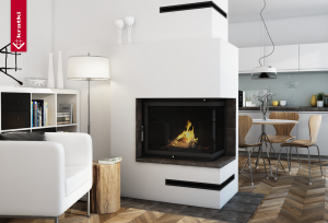 Obudowa kominkowa FIRE-ZIBI NAROŻNY BS DECO 036 kominek z montażem