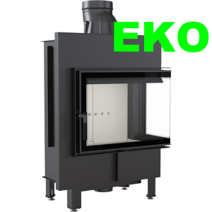 Wkład kominkowy powietrzny stalowy LUCY 12 prawy BS 12kW