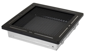 Kratka kominkowa TREND 16x16cm czarny mat