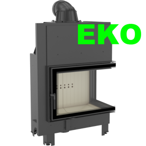 Wkład kominkowy powietrzny MBA 17 prawy BS SZYBA GIĘTA 17kW