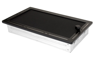 Kratka kominkowa TREND 16x32cm z żaluzją czarny mat