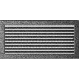 Kratka czarno-srebrna z żaluzją 22x45