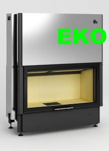 Wkład kominkowy powietrzny Volcano DTh - drzwiczki bezramowe 11kW