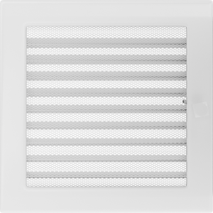 Kratka biała z żaluzją 22x22