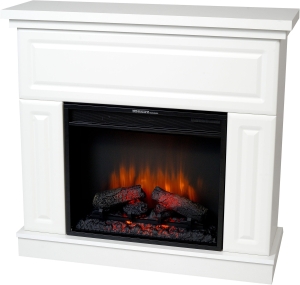 Kominek elektryczny LED z obudową Kemi biały