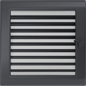 Kratka grafitowa z żaluzją 22x22