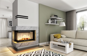 Obudowa kominkowa FIRE-SMART NAROŻNY 130 kominek z montażem