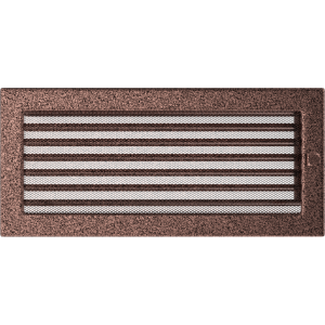 Kratka miedziana z żaluzją 17x37