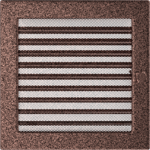 Kratka miedziana z żaluzją 22x22