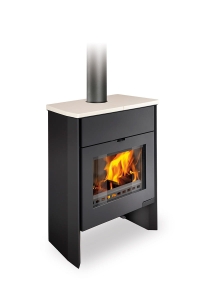 Piec kominkowy ROMOTOP RIANO 02 W ceramika z płaszczem wodnym