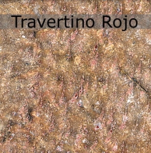 Kamień naturalny Travertino Rojo