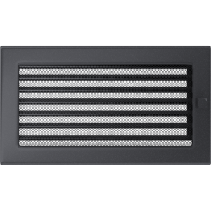 Kratka grafitowa z żaluzją 17x30