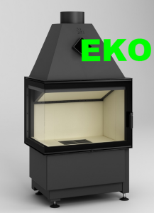 Wkład kominkowy powietrzny Smart 2LXLT - drzwiczki bezramowe 6,5kW