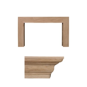 Belka frezowana prosta dąb