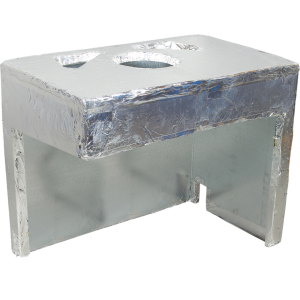 Izolacja kominek lewy