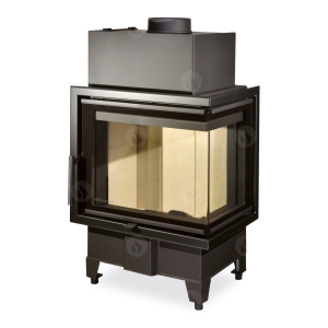 Wkład kominkowy ROMOTOP HEAT R 2g S 50.44.33.23 łączona szyba NAROŻNY PRAWY