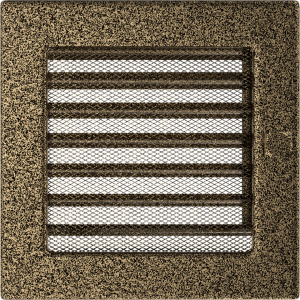 Kratka czarno-złota z żaluzją 17x17