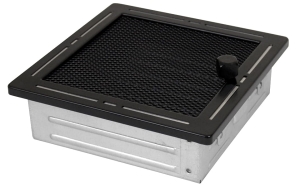 Kratka kominkowa TREND 16x16cm z żaluzją czarny mat