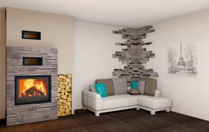 Obudowa kominkowa FIRE-SMART 084 kominek z montażem