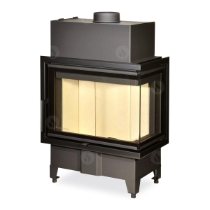 Wkład kominkowy ROMOTOP HEAT R 2g S 60.44.33.23 łączona szyba NAROŻNY PRAWY