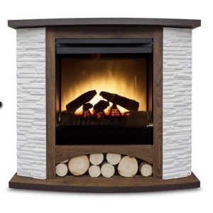 Kominek Faro Orzech - Elektryczny Kominek Z Obudową Ciemny Orzech Dimplex