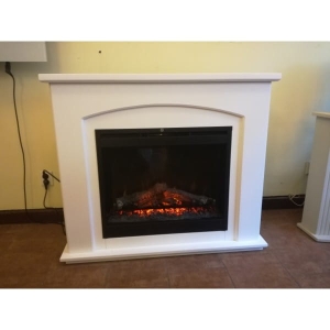 Kominek Amadeus Led Biały - Elektryczny Kominek Z Wkładem 26 Led