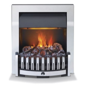 Kominek Danville Chrom - Elektryczny Kominek Do Zabudowy Optimyst Dimplex