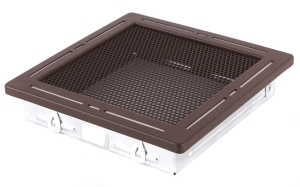 Kratka kominkowa TREND 16x16cm brąz brokatowy