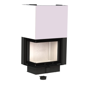 FIRE WOLF V 7 CL - WKŁAD KOMINKOWY Z SYSTEMEM WYSUWU ORAZ SZKLEM DZIELONYM